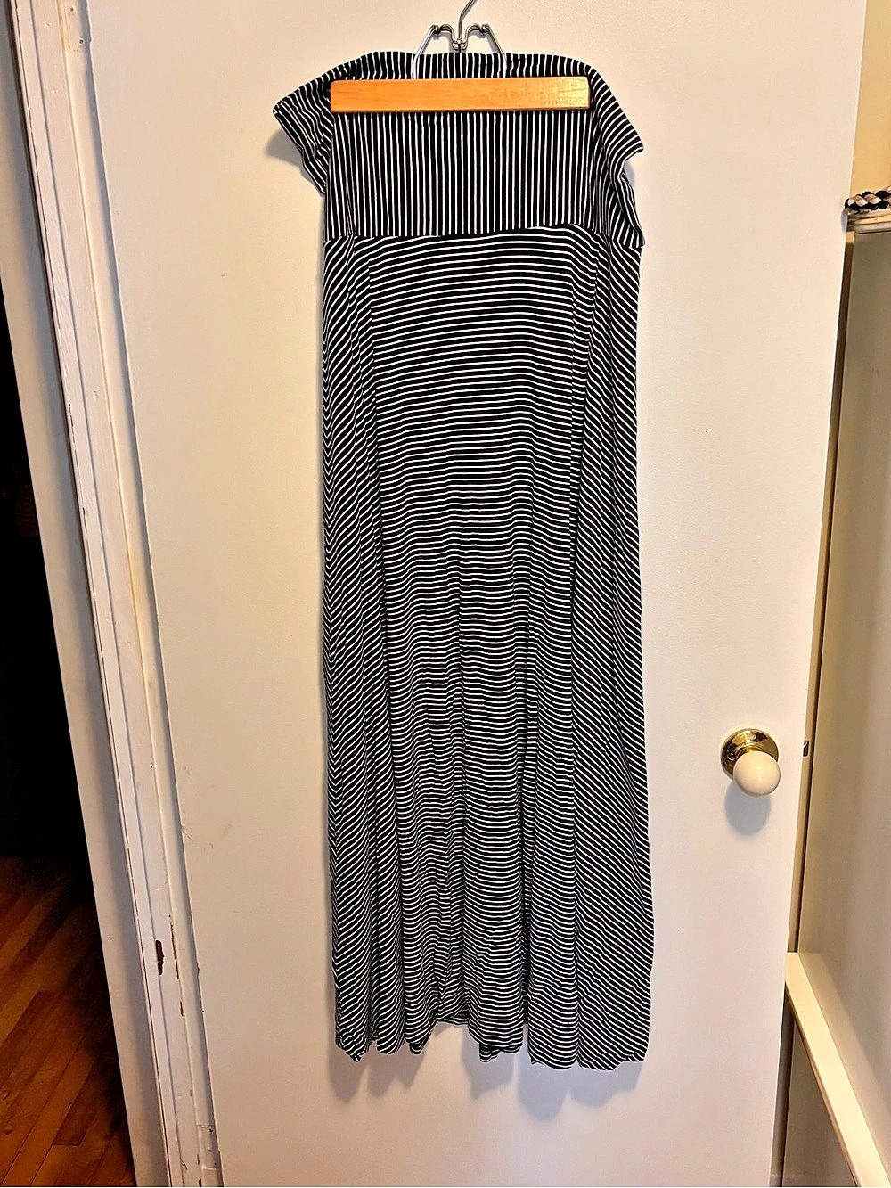 Gap Striped Maxi Dress Navy & White Size XL